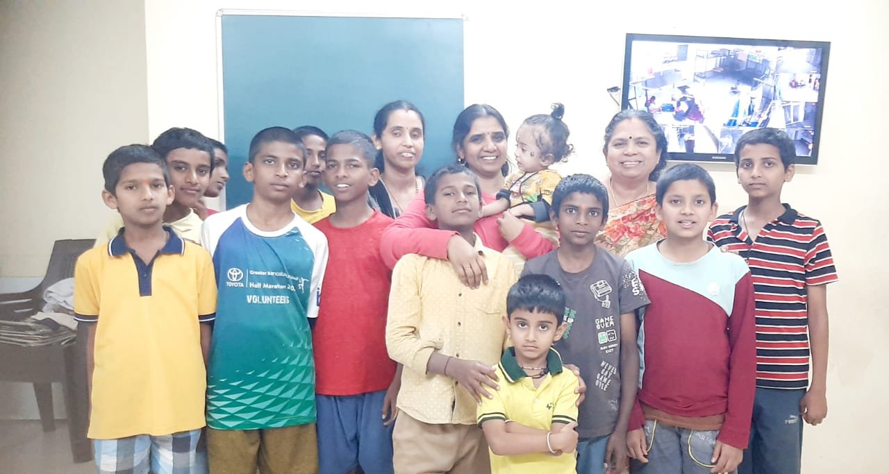 Children with their Mentors